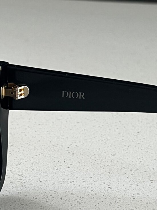 DiorGlow S1I Black Square Sunglasses, 53mm main image 7